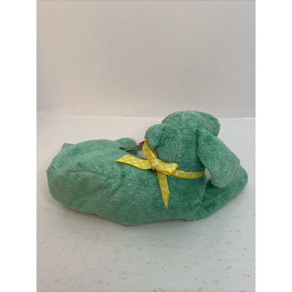 Ty Beanie Baby DIDDLEY Green Dog Yellow Bow Retired - Picture 4 of 13